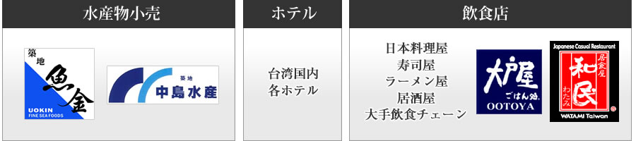 水産物小売・ホテル・飲食店